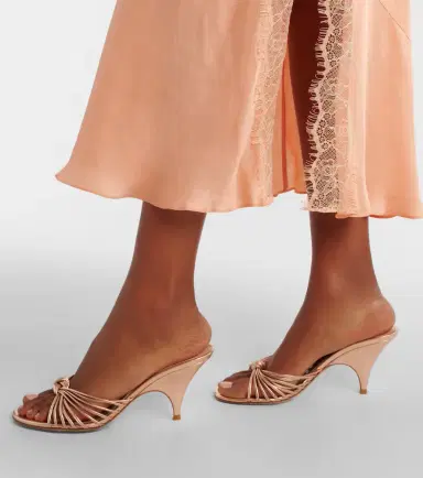Poupette St Barth Luli lace-trimmed satin slip dress | Thumbnail 3