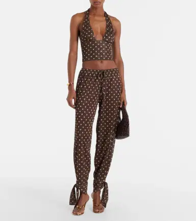 Oséree Oséree Lumière polka-dot tapered pants | Thumbnail 5