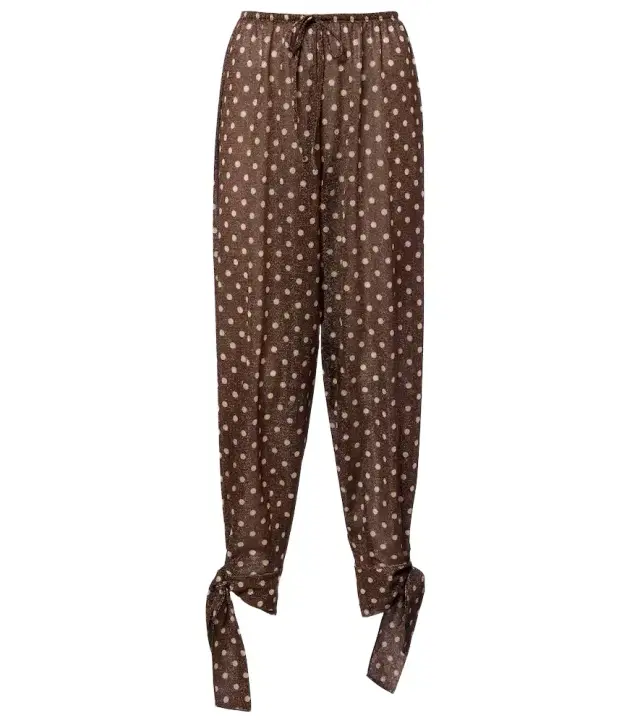 Oséree Lumière polka-dot tapered pants