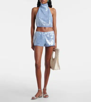 Oséree Oséree Sequined shorts | Thumbnail 4 Oséree Oséree Sequined shorts | Thumbnail 4