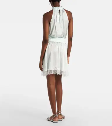 Poupette St Barth Bianca halterneck minidress | Thumbnail 2