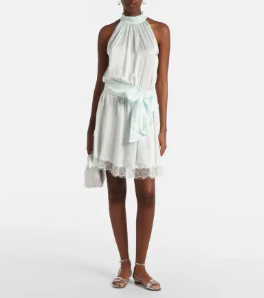 Poupette St Barth Bianca halterneck minidress | Thumbnail 3