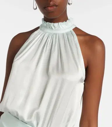 Poupette St Barth Bianca halterneck minidress | Thumbnail 4