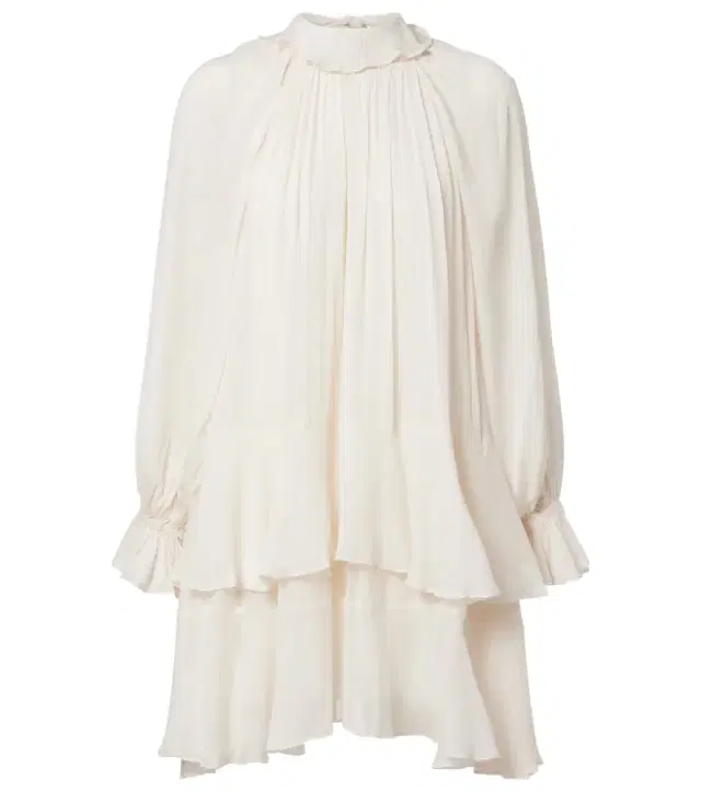 Poupette St Barth Dina ruffled chiffon minidress