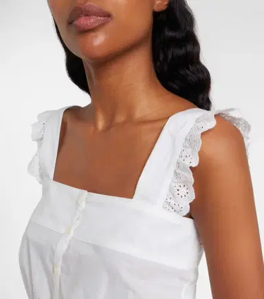 Poupette St Barth Clive cotton poplin top | Thumbnail 3
