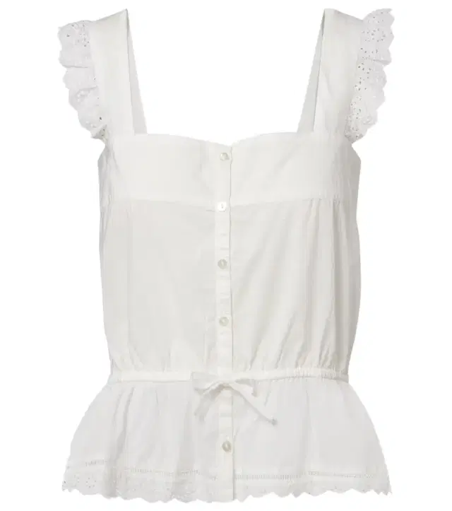 Poupette St Barth Clive cotton poplin top