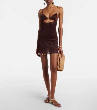 Oséree Oséree Lumière cutout minidress | Thumbnail 2