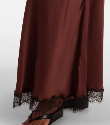 Poupette St Barth Nina halterneck satin maxi dress | Thumbnail 4