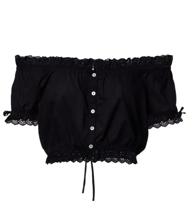 Nala broderie anglaise cotton poplin crop top