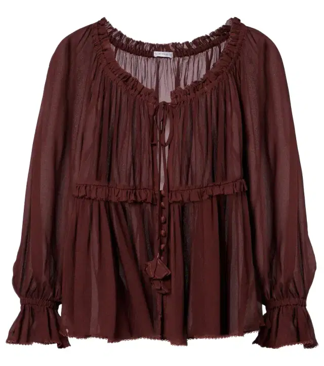 Poupette St Barth Moon ruffled blouse