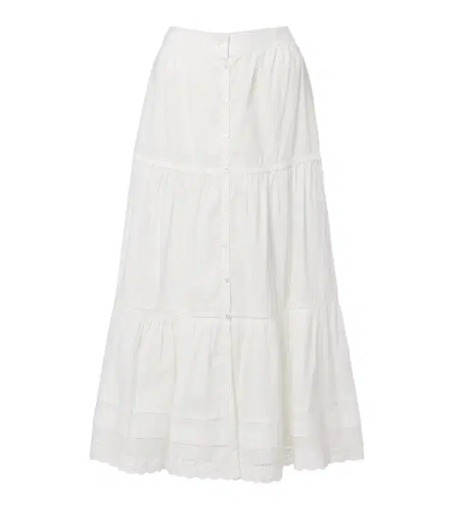 Poupette St Barth Ines broderie anglaise midi skirt