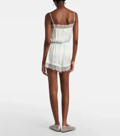 Poupette St Barth Silvia lace-trimmed romper | Thumbnail 4