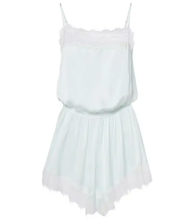 Poupette St Barth Silvia lace-trimmed romper
