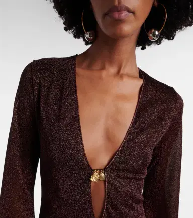 Oséree Oséree Lumière embellished beach dress | Thumbnail 3