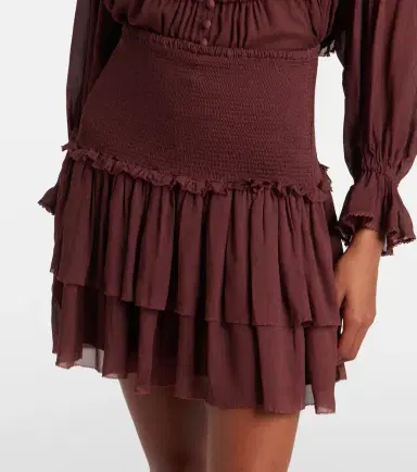 Poupette St Barth Farrah tiered miniskirt | Thumbnail 2