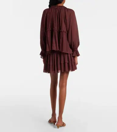 Poupette St Barth Farrah tiered miniskirt | Thumbnail 3