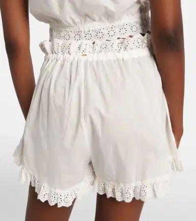 Poupette St Barth Cory pointelle cotton shorts | Thumbnail 2
