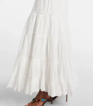 Poupette St Barth Foe shirred cotton maxi dress | Thumbnail 5 Poupette St Barth Foe shirred cotton maxi dress | Thumbnail 5