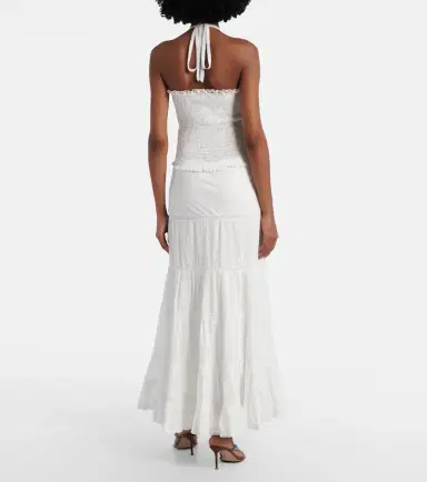 Poupette St Barth Foe shirred cotton maxi dress | Thumbnail 6 Poupette St Barth Foe shirred cotton maxi dress | Thumbnail 6