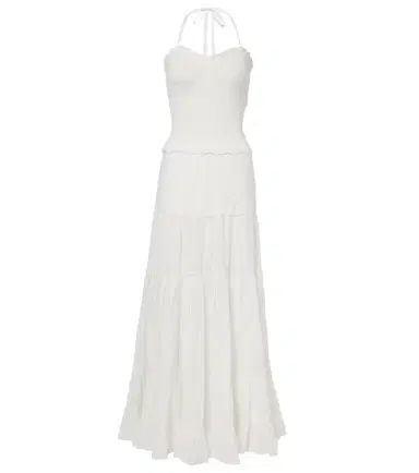Poupette St Barth Foe shirred cotton maxi dress | Thumbnail 1 Poupette St Barth Foe shirred cotton maxi dress | Thumbnail 1