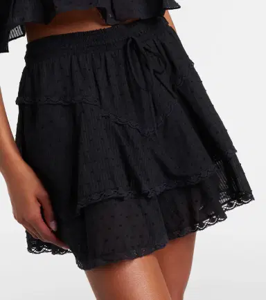 Poupette St Barth Thia crochet-trimmed cotton shorts | Thumbnail 3