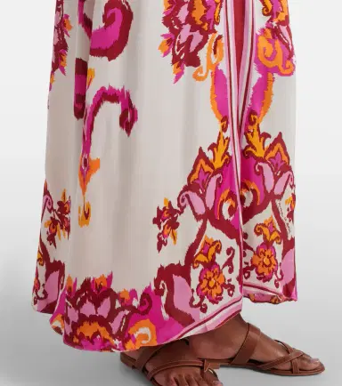 Poupette St Barth Mary printed halterneck satin maxi dress | Thumbnail 5