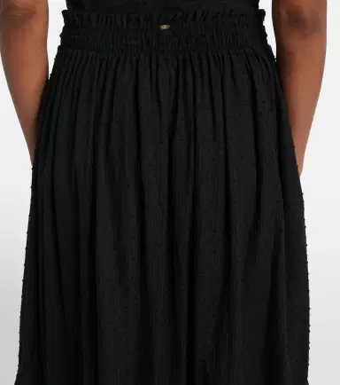 Poupette St Barth Clara tiered cotton maxi skirt | Thumbnail 3