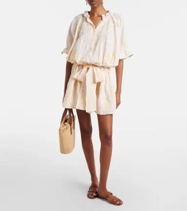JULIET DUNN Embroidered cotton shirt dress | Thumbnail 6 JULIET DUNN Embroidered cotton shirt dress | Thumbnail 6