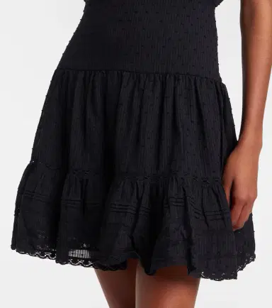 Poupette St Barth Della ruffled cotton minidress | Thumbnail 4