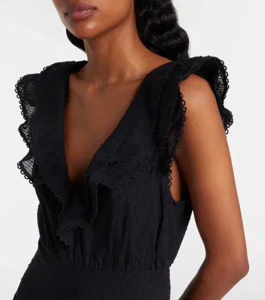 Poupette St Barth Della ruffled cotton minidress | Thumbnail 5