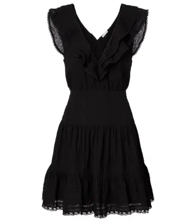 Poupette St Barth Della ruffled cotton minidress | Thumbnail 1