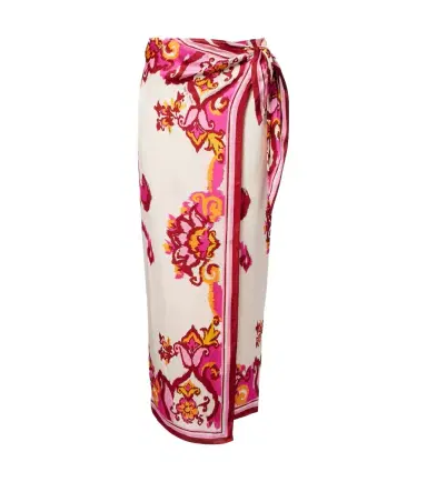 Poupette St Barth Dana printed wrap skirt | Thumbnail 1