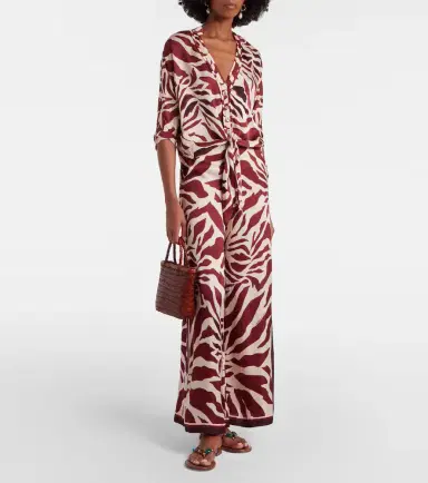 Poupette St Barth Clea animal-print palazzo pants | Thumbnail 2
