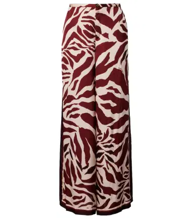 Poupette St Barth Clea animal-print palazzo pants | Thumbnail 1