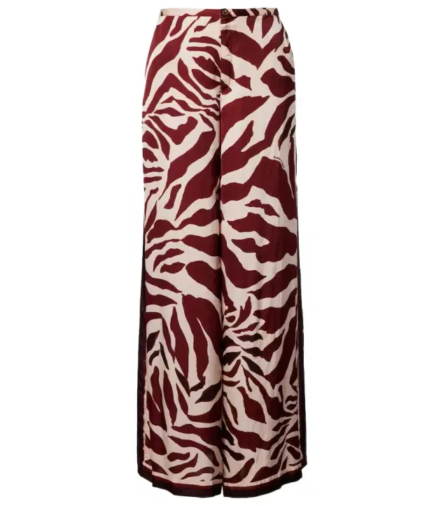 Poupette St Barth Clea animal-print palazzo pants