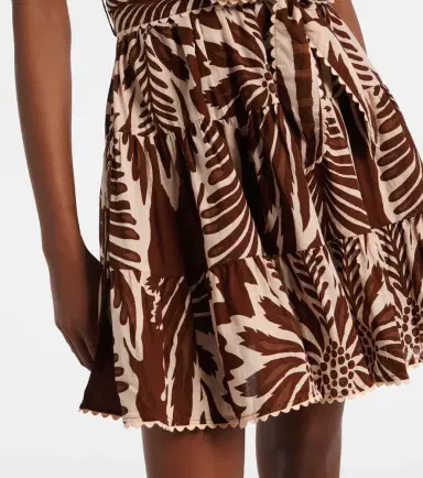 Poupette St Barth Christine cotton bandeau minidress | Thumbnail 2
