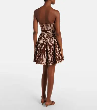 Poupette St Barth Christine cotton bandeau minidress | Thumbnail 4