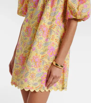 Juliet Dunn Floral off-shoulder cotton minidress | Thumbnail 5