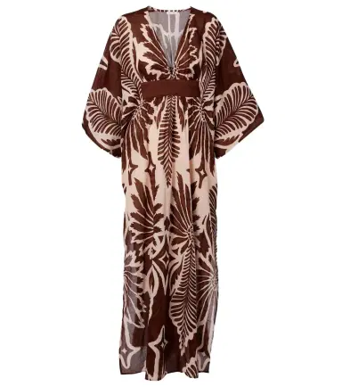 Poupette St Barth Sol printed cotton muslin kaftan | Thumbnail 1