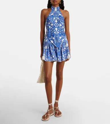 Poupette St Barth Guilia printed halterneck top | Thumbnail 3