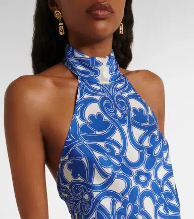 Poupette St Barth Guilia printed halterneck top | Thumbnail 4