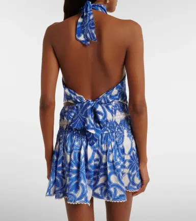 Poupette St Barth Guilia printed halterneck top | Thumbnail 5