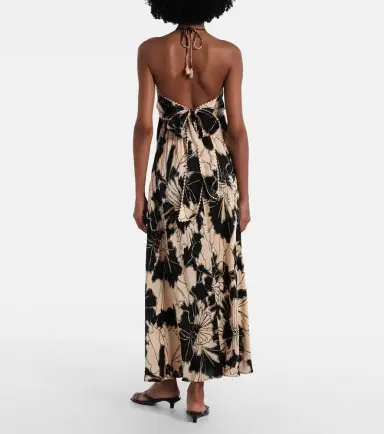 Poupette St Barth Carla floral halterneck maxi dress | Thumbnail 3