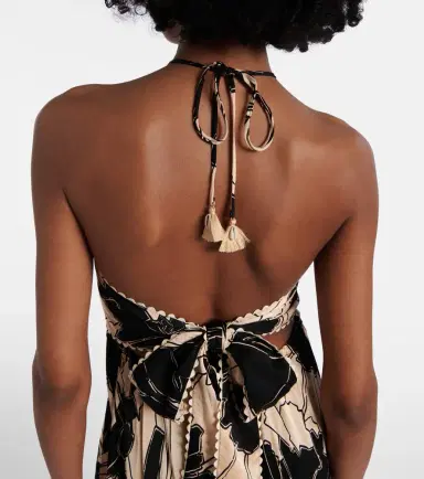 Poupette St Barth Carla floral halterneck maxi dress | Thumbnail 5