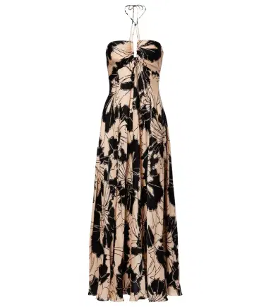 Poupette St Barth Carla floral halterneck maxi dress | Thumbnail 1