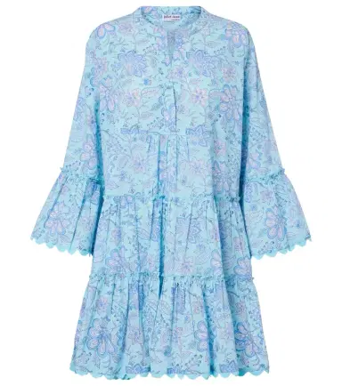 Juliet Dunn Floral scalloped cotton minidress | Thumbnail 1