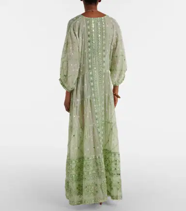 Juliet Dunn Embellished cotton maxi dress | Thumbnail 2