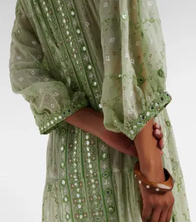 Juliet Dunn Embellished cotton maxi dress | Thumbnail 5