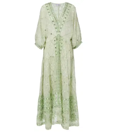 Juliet Dunn Embellished cotton maxi dress | Thumbnail 1