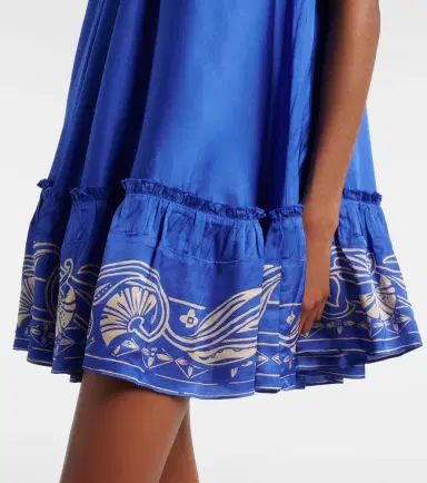 Poupette St Barth Cleo embellished floral satin minidress | Thumbnail 2